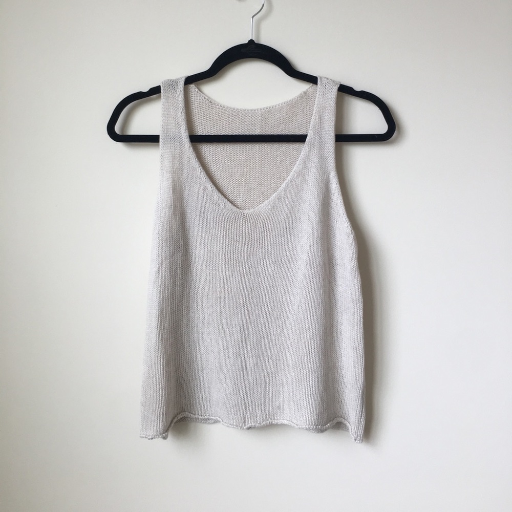 Brandy Melville Beige knit top